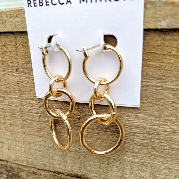Rebecca Minkoff drop ring earrings NWT - Picture 6 of 7